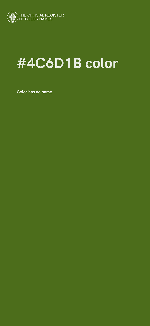 #4C6D1B color image