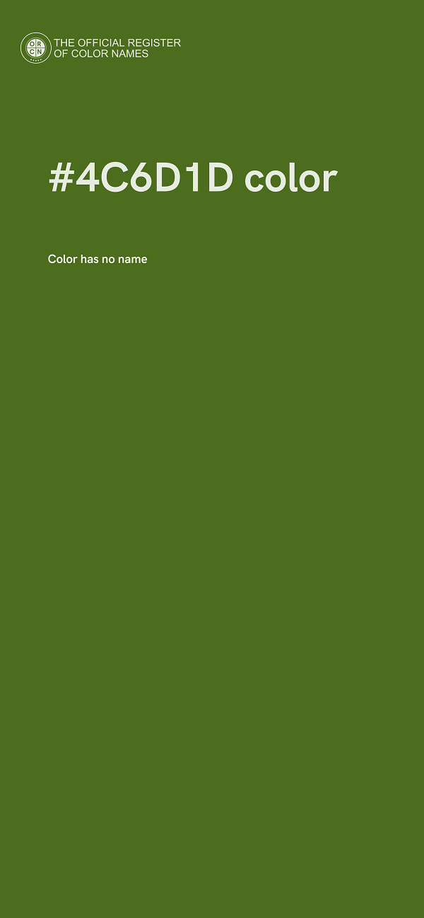 #4C6D1D color image
