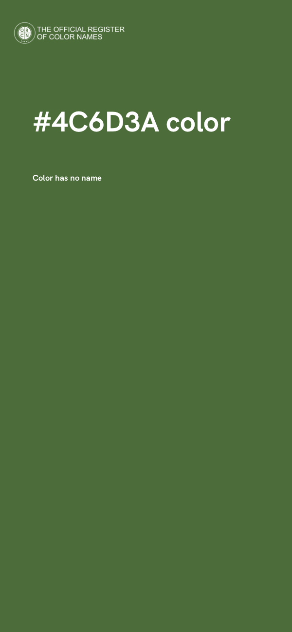 #4C6D3A color image