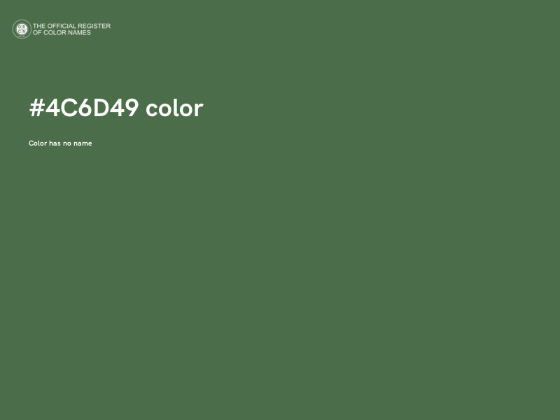 #4C6D49 color image