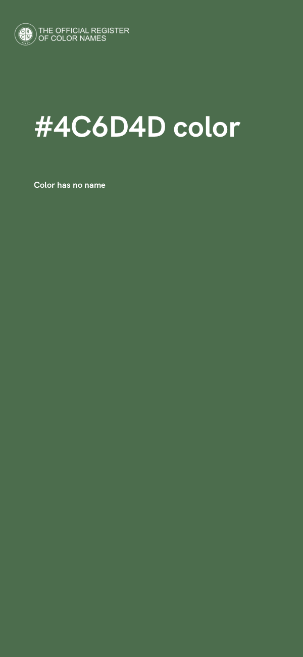 #4C6D4D color image
