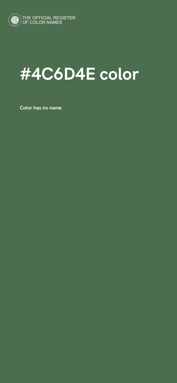#4C6D4E color image