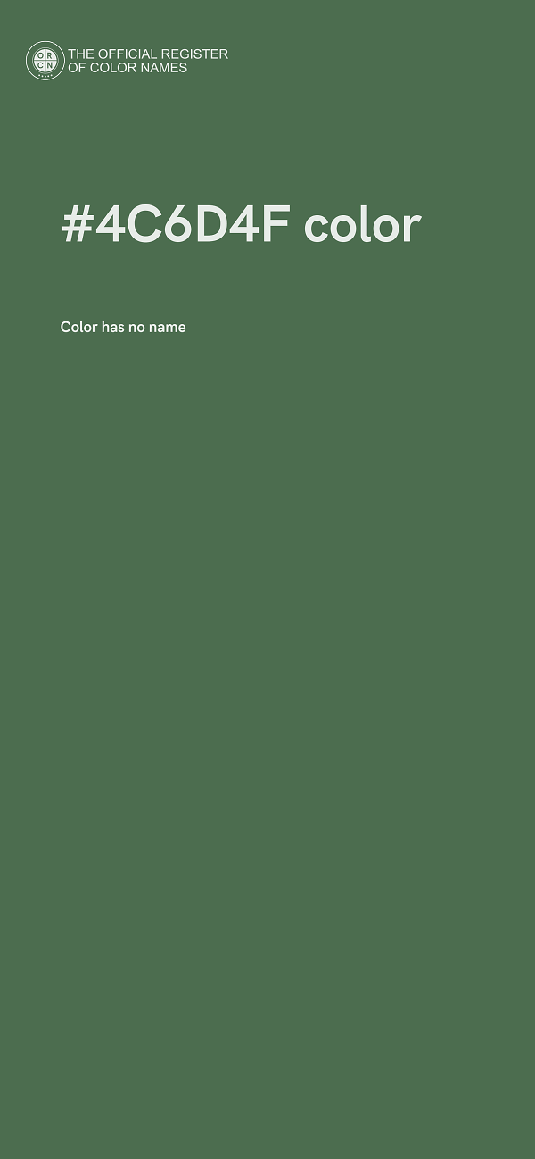 #4C6D4F color image