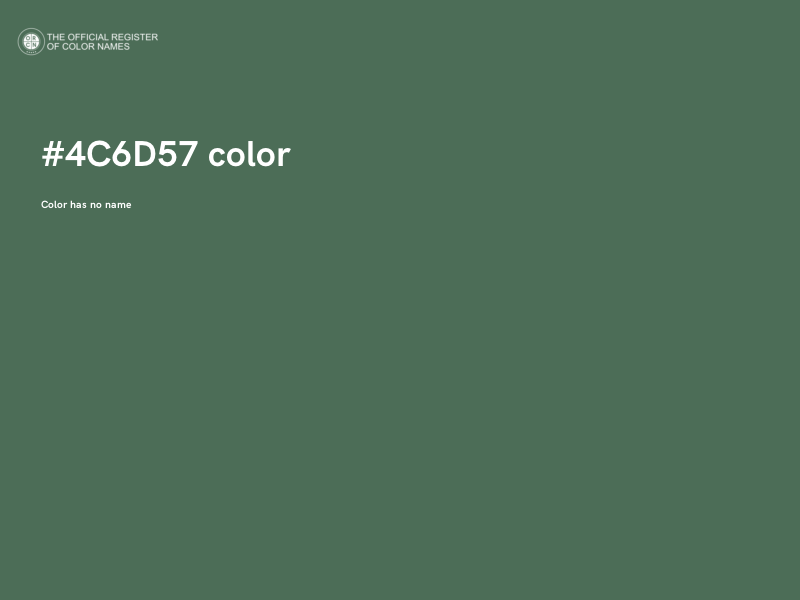 #4C6D57 color image