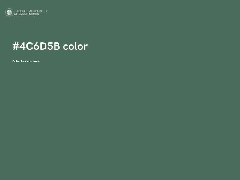 #4C6D5B color image