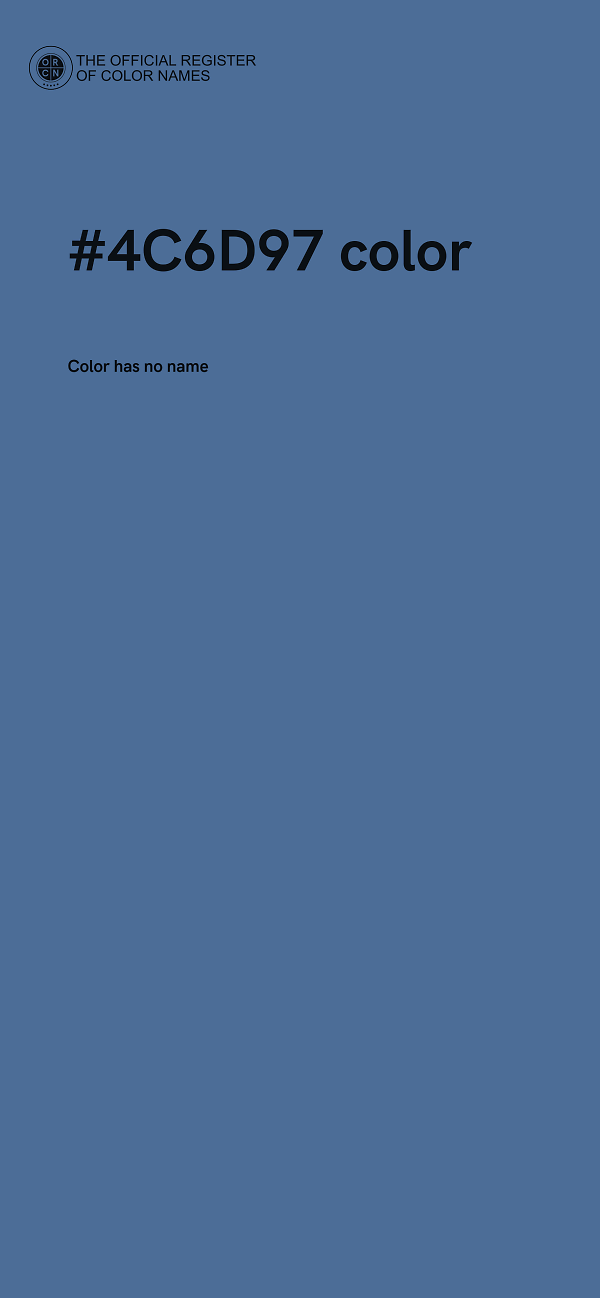 #4C6D97 color image