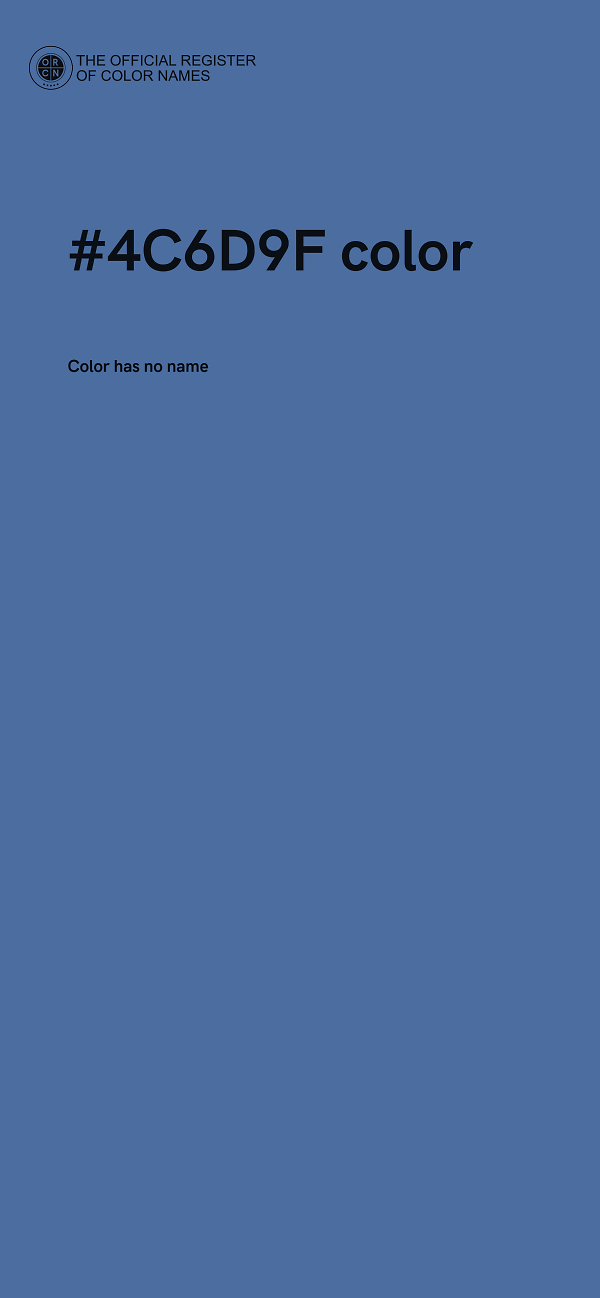 #4C6D9F color image