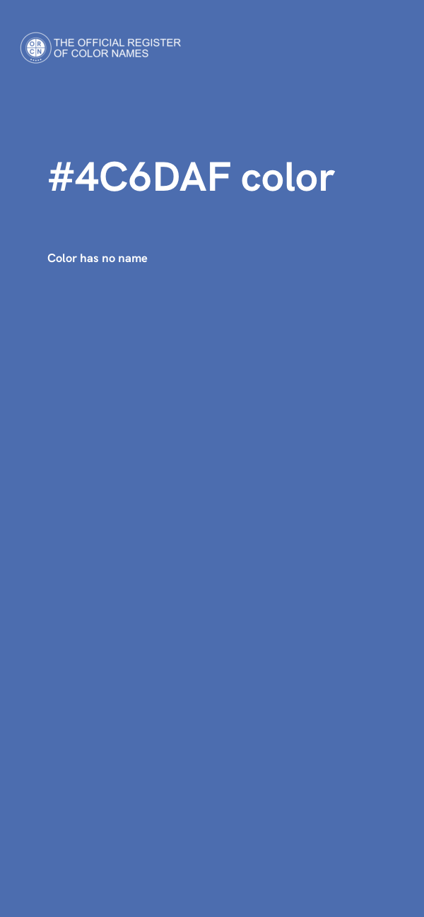 #4C6DAF color image