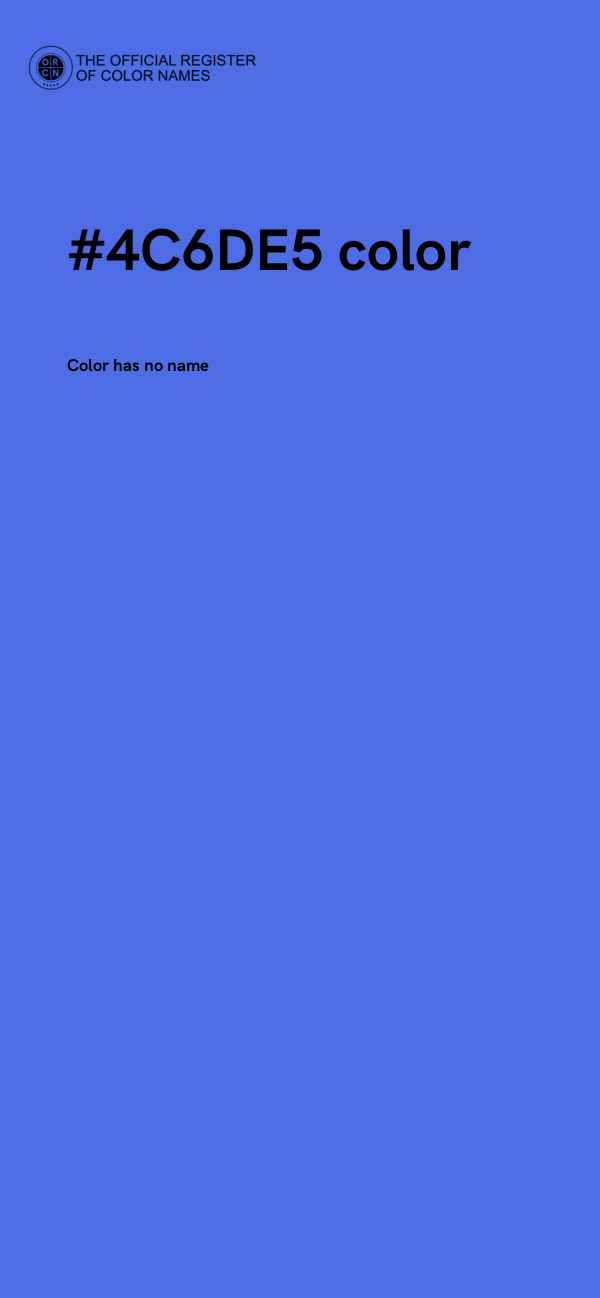 #4C6DE5 color image