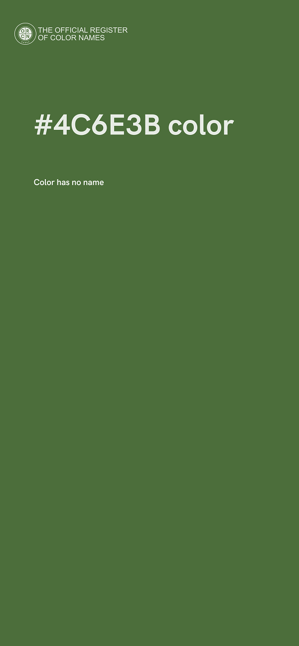 #4C6E3B color image