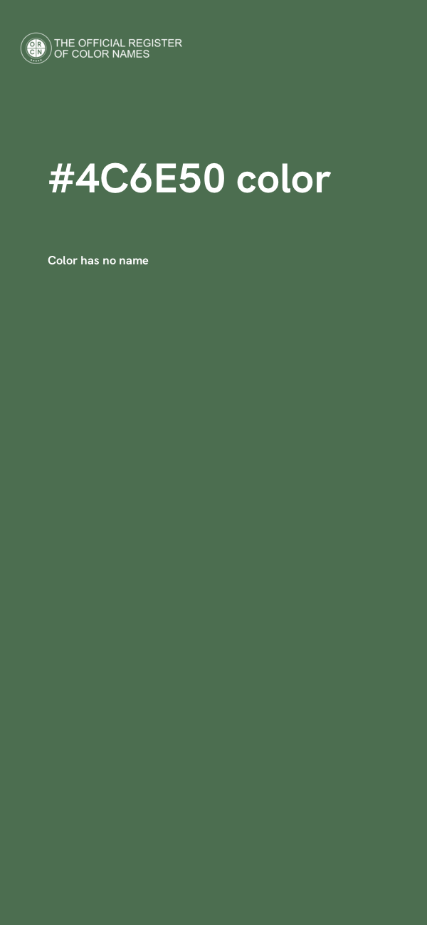 #4C6E50 color image