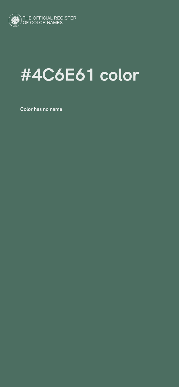 #4C6E61 color image