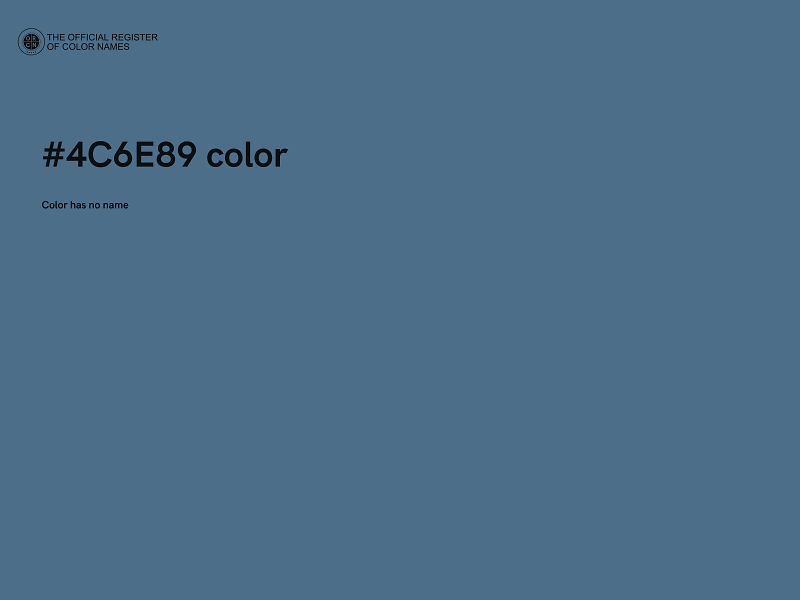 #4C6E89 color image