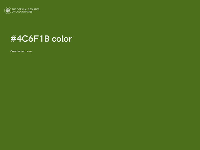 #4C6F1B color image