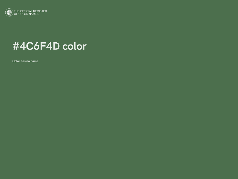 #4C6F4D color image