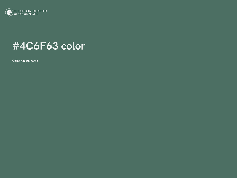 #4C6F63 color image