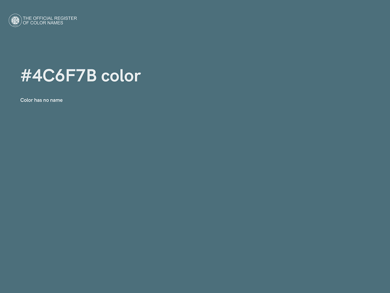 #4C6F7B color image