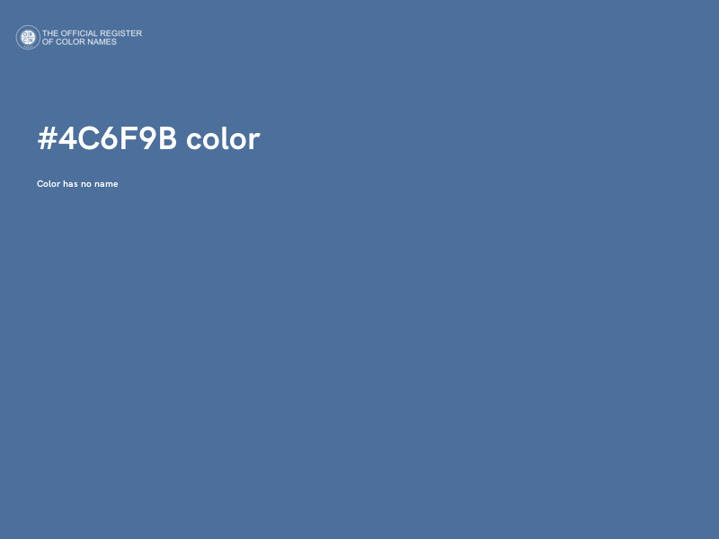 #4C6F9B color image