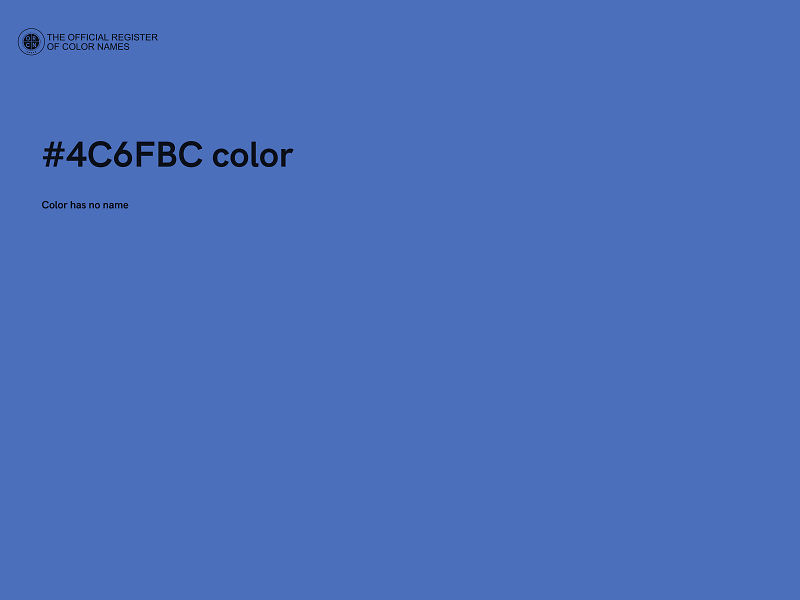 #4C6FBC color image
