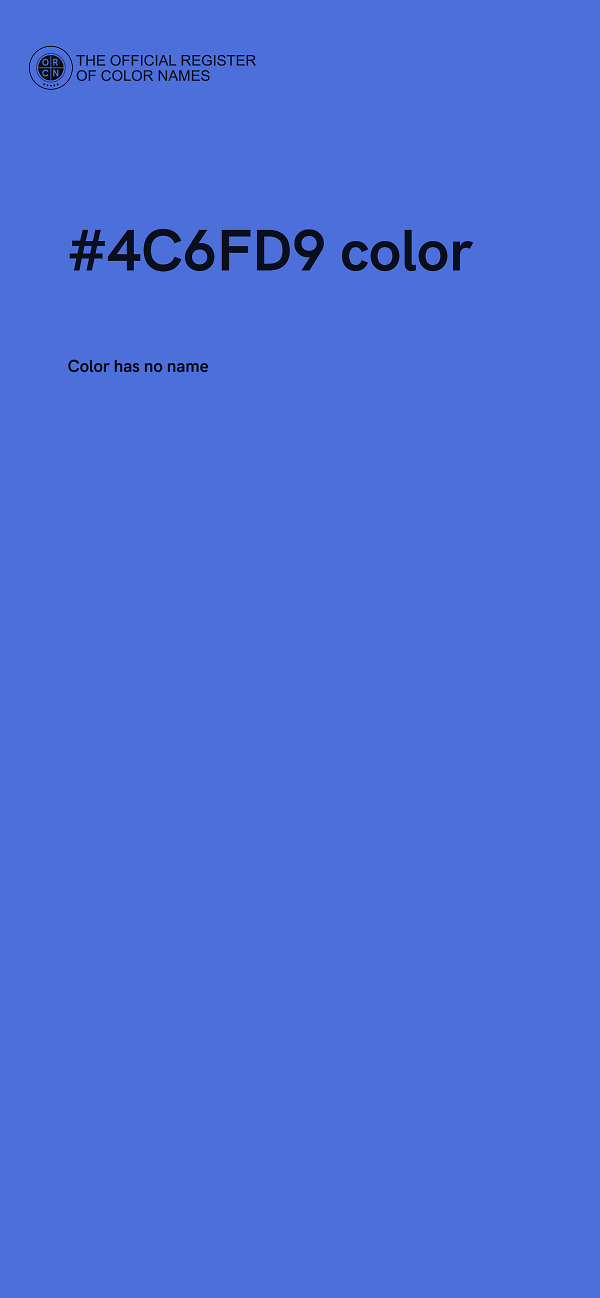 #4C6FD9 color image