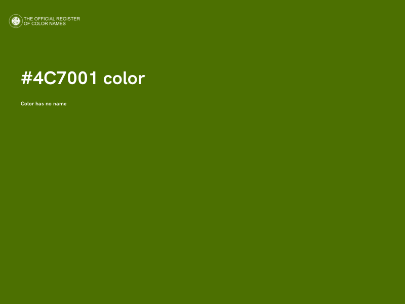 #4C7001 color image