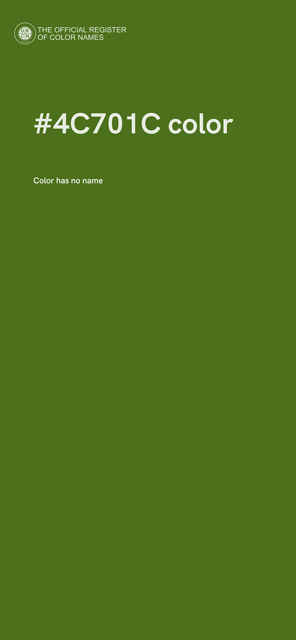 #4C701C color image