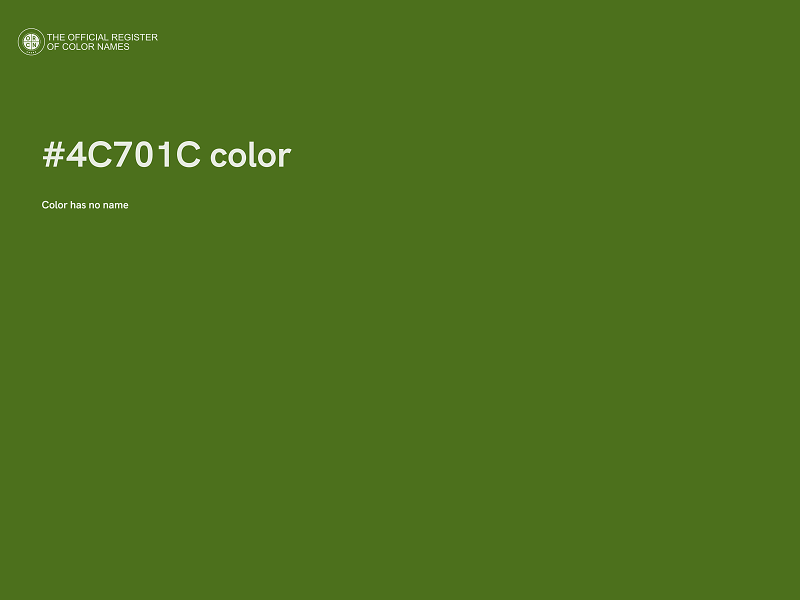 #4C701C color image