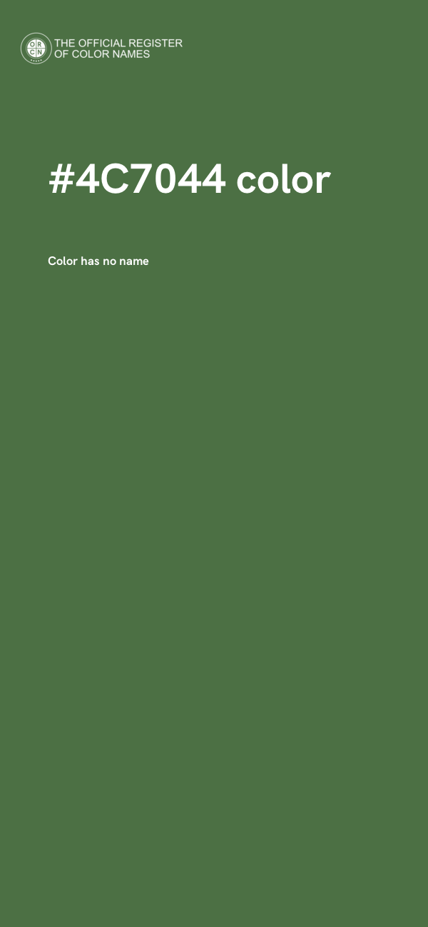 #4C7044 color image