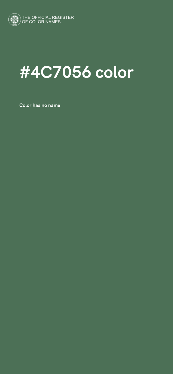 #4C7056 color image