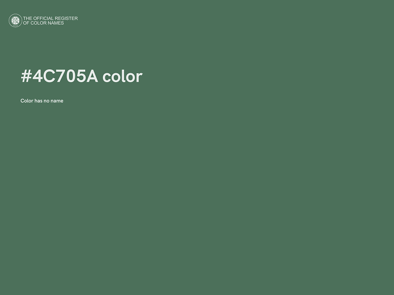 #4C705A color image