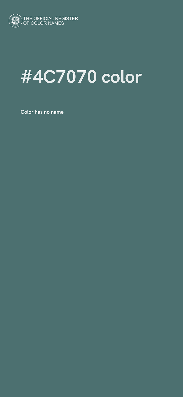 #4C7070 color image