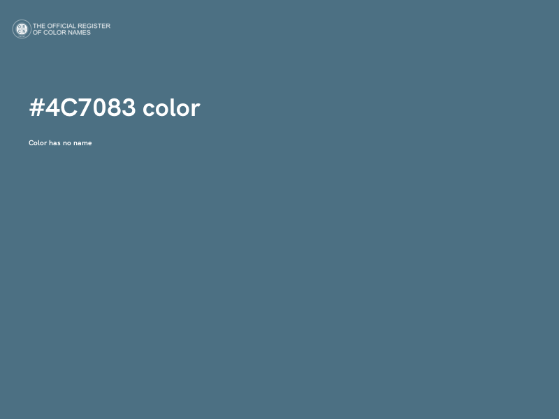 #4C7083 color image