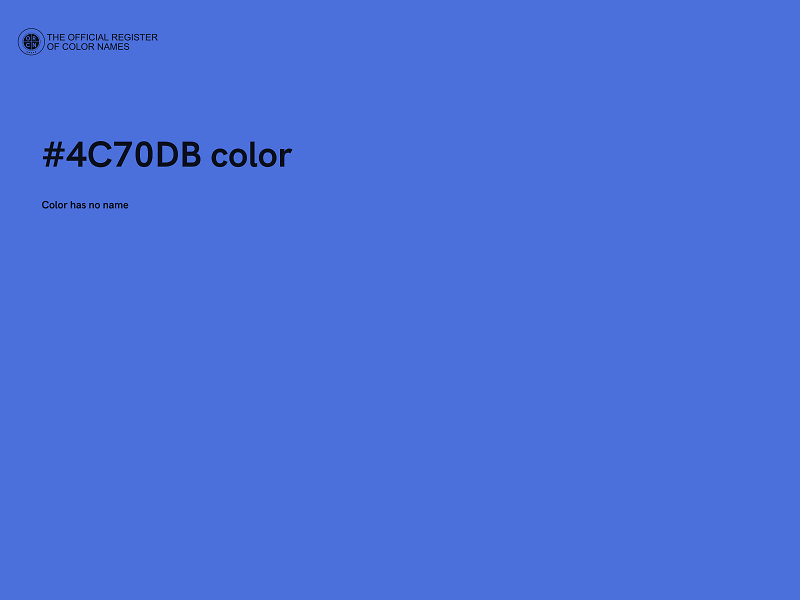 #4C70DB color image