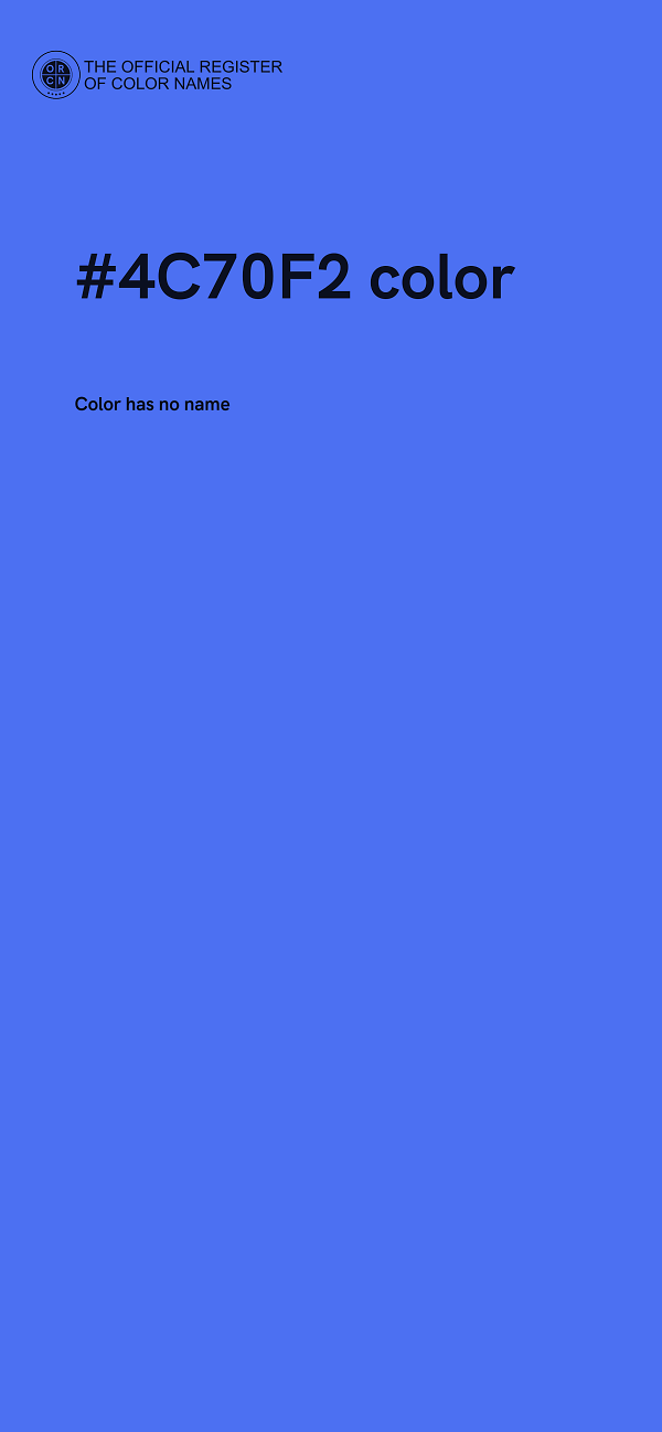 #4C70F2 color image