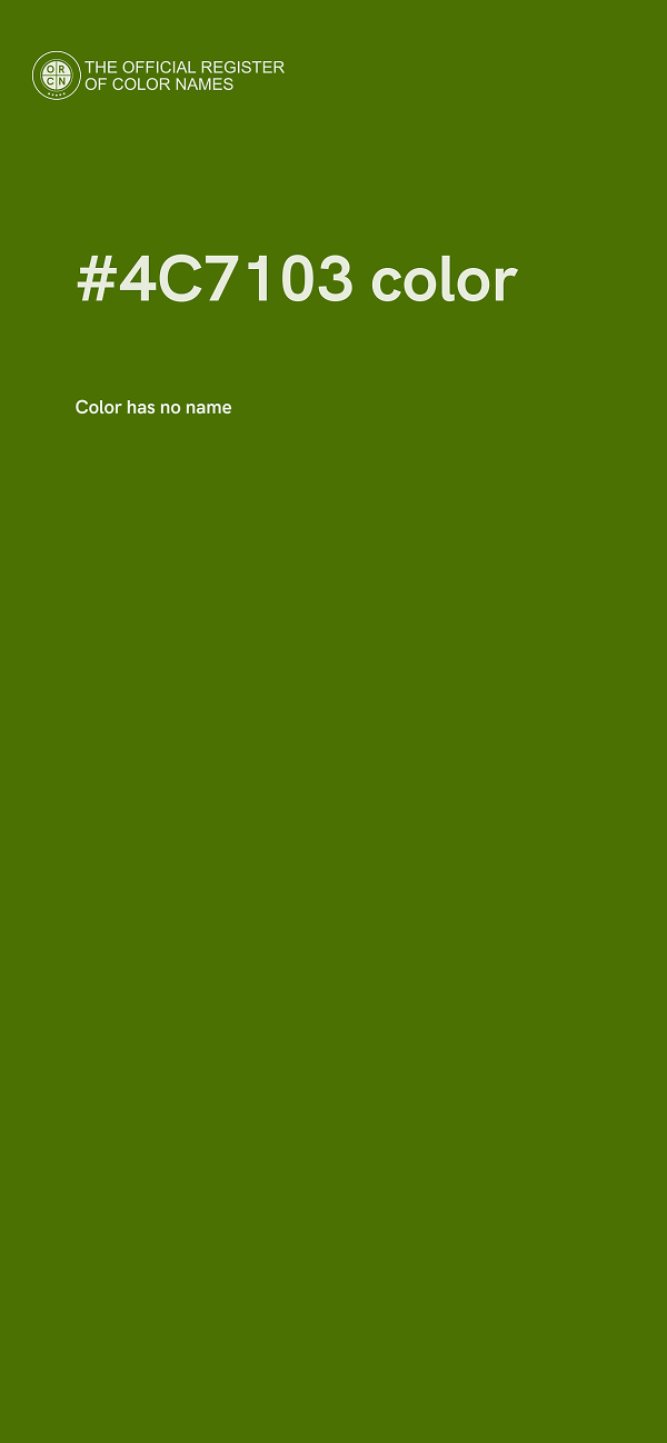 #4C7103 color image