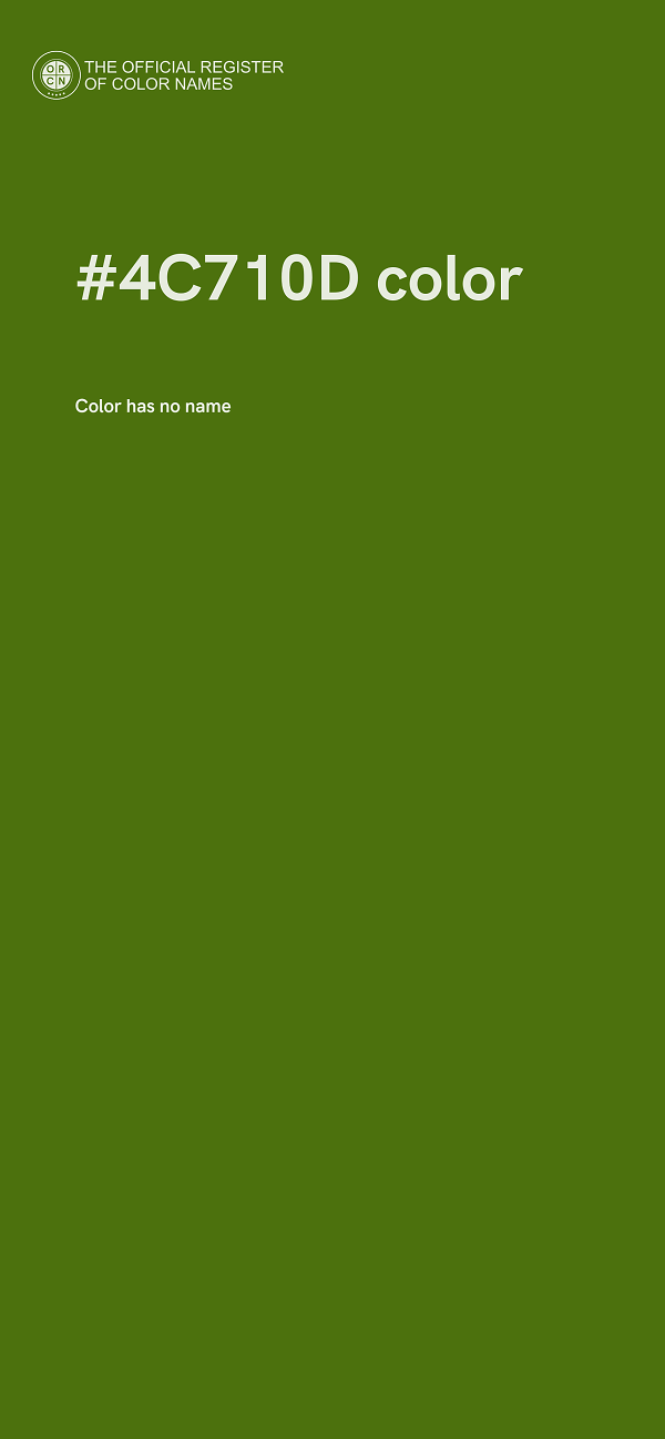 #4C710D color image
