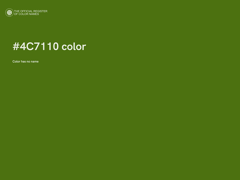 #4C7110 color image
