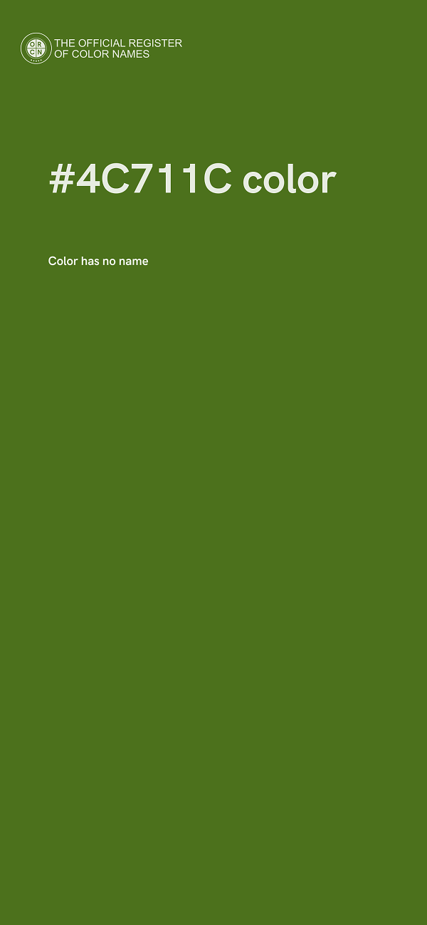 #4C711C color image