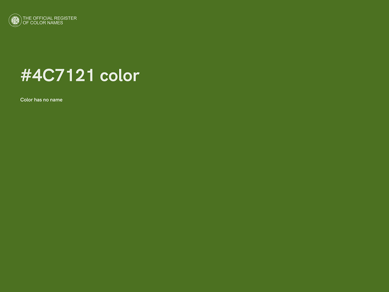 #4C7121 color image