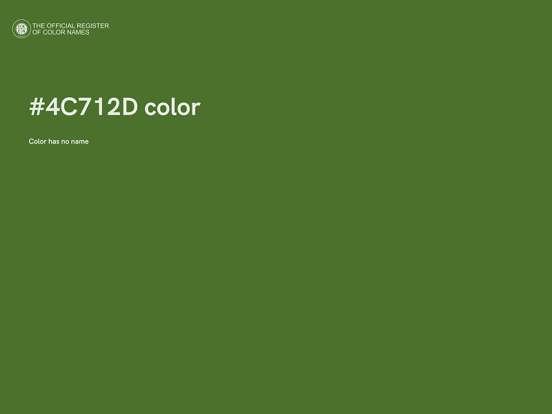 #4C712D color image