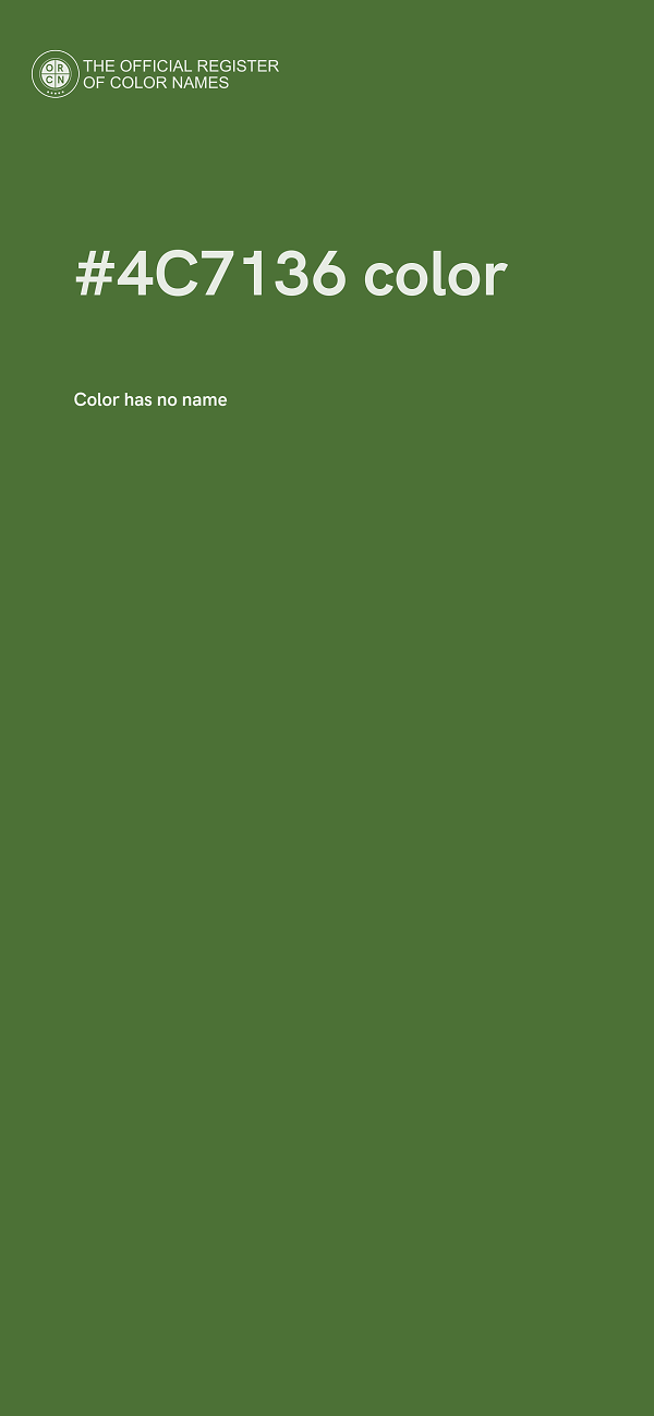 #4C7136 color image