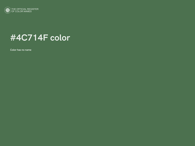 #4C714F color image