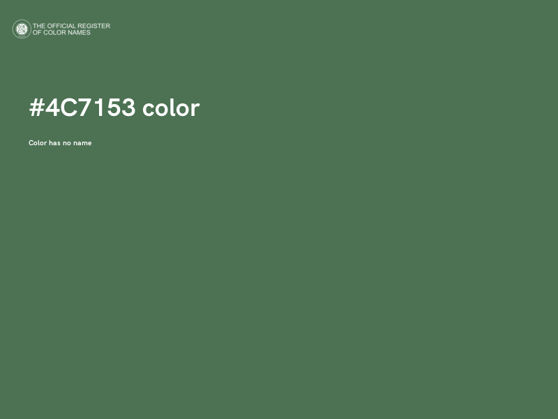 #4C7153 color image