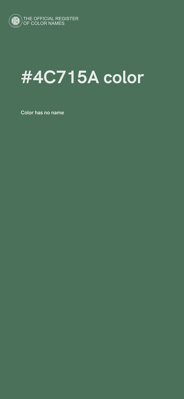 #4C715A color image