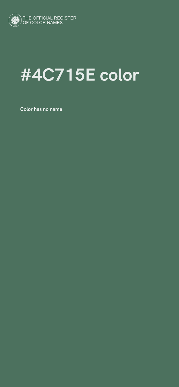 #4C715E color image