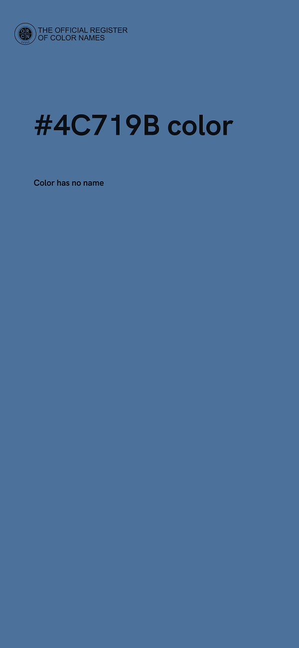 #4C719B color image