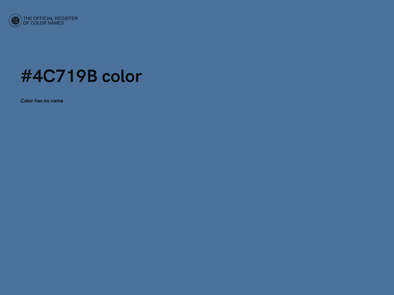 #4C719B color image