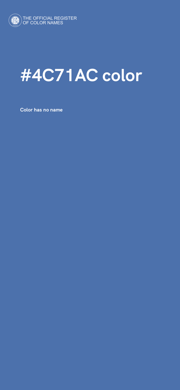 #4C71AC color image