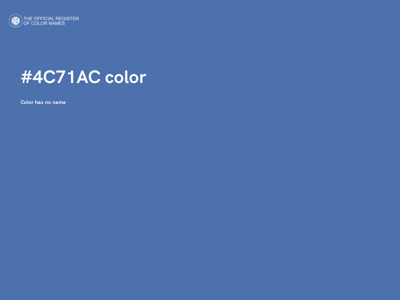 #4C71AC color image