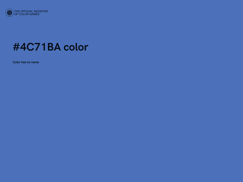 #4C71BA color image